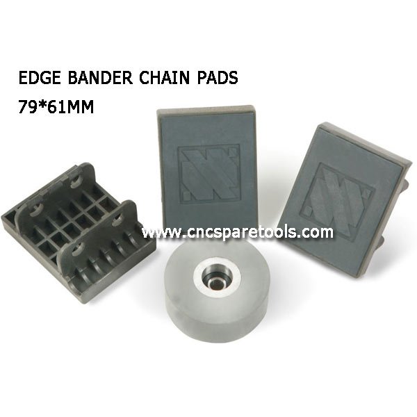 79x61mm BIESSE Edgebander Chain Track Pads for KDT Edgebanding Machine