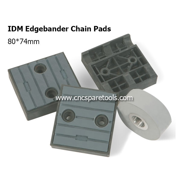 80x74mm IDM Edgebander Chain Pads CNC Track Pads Converyor Pads for Edgebanding Machine 