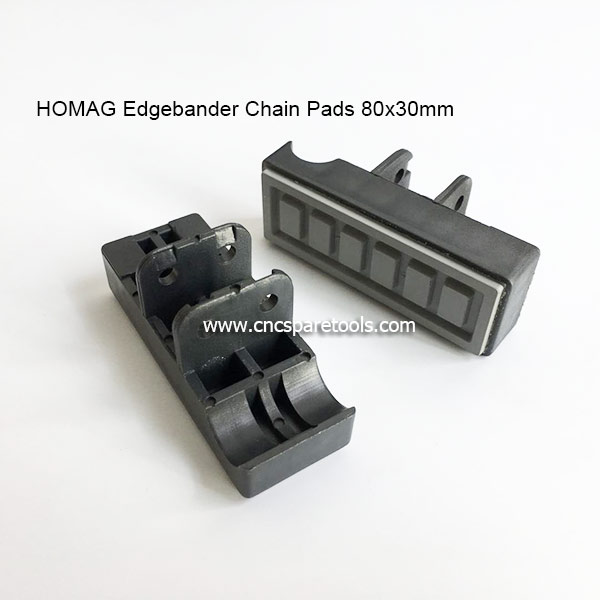 80x30mm Edgebander Track Pads Converyor Chain Pads for HOMAG Edge Banding Machine