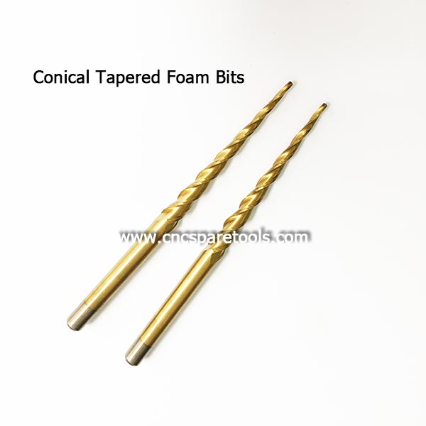 Conical Tapered Foam Router Bits EPS Foam Milling Tools Edge Taper Cutters