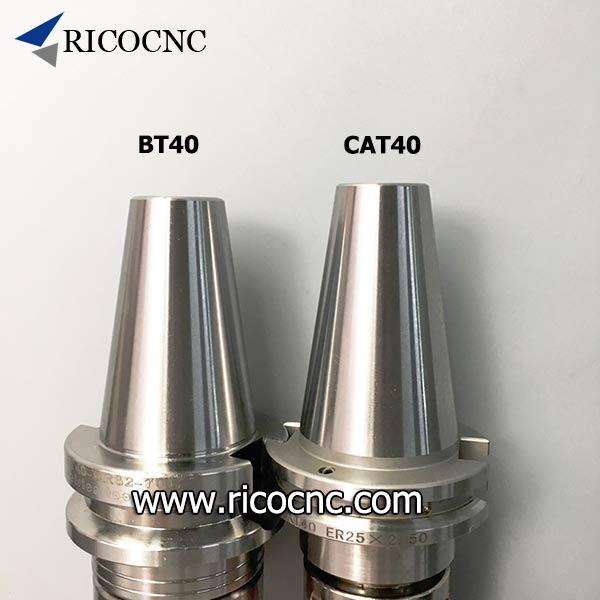 CAT40 vs BT40 tool holders