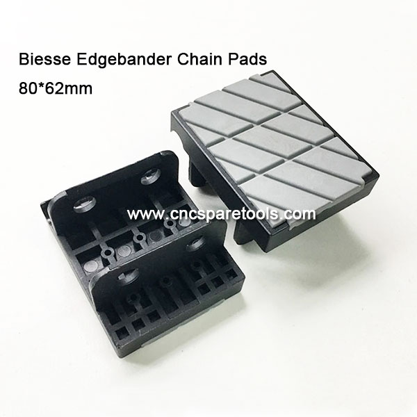 80x62mm Edgebander Track Pads Conveyor Chain Pads for BIESSE Edgebanding Machine