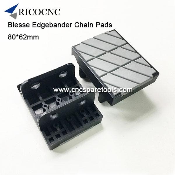 80x62mm Edgebander Track Pads Conveyor Chain Pads for BIESSE Edgebanding Machine