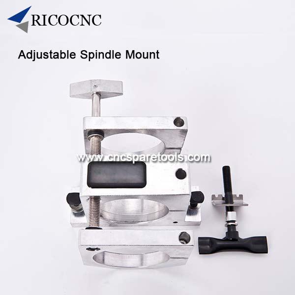 80mm CNC Spindle Motor Clamp Mount Bracket - Heavy Duty Gantry Plate For 0.8KW-1.5KW Router Spindles