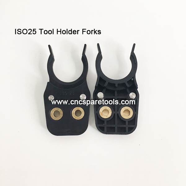 Black ISO25 Tool Changer Gippers CNC Tool Holder Forks Plastic ISO25 Tool Clips for CNC Router