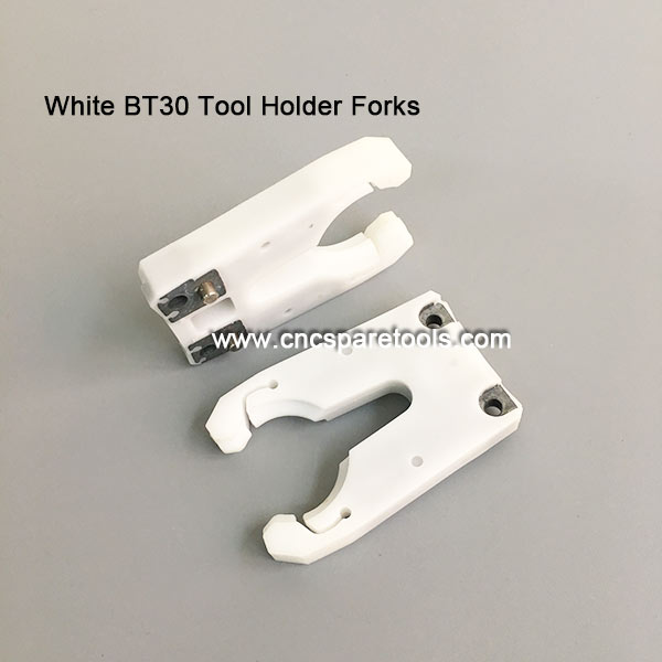 White BT30 Tool Changer Grippers CNC Tool Holder Clips for BT30 Collect Chucks