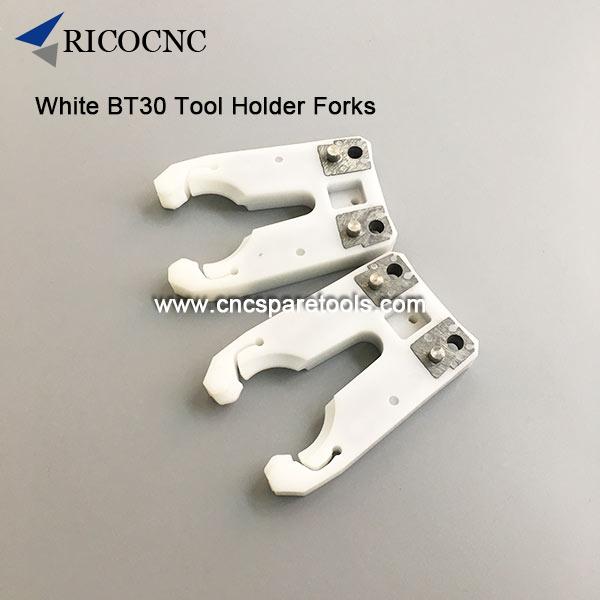 White BT30 Tool Changer Grippers CNC Tool Holder Clips for BT30 Collect Chucks