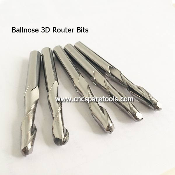 Ballnose 3D Wood Carving Bits MDF Router Bits for CNC Router 