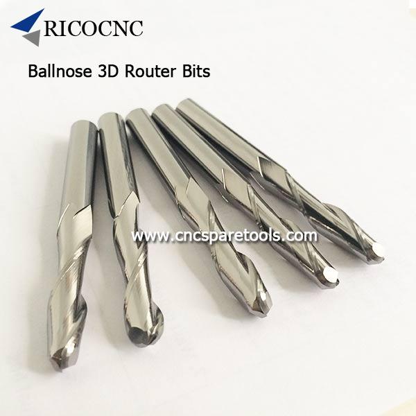Ballnose 3D Wood Carving Bits MDF Router Bits for CNC Router 