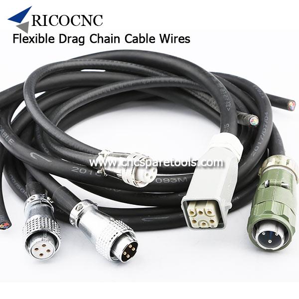 Flexible Drag Chain Cable Wires for CNC Router Spindles Motors