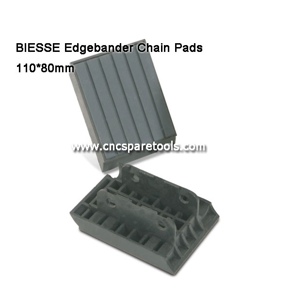 110x80x19mm BIESSE Edgebander Chain Pads Conveyor Chain Track Pads