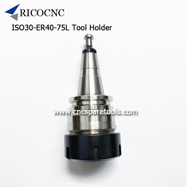 Precision ISO30 ER40 Tool Holder SK30 ISO30 Collet Chucks with HSD Pull Stud