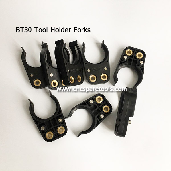 Black BT30 Tool Holder Forks Plastic NBT30 Tool Clamps ATC Tool Grippers for CNC Router