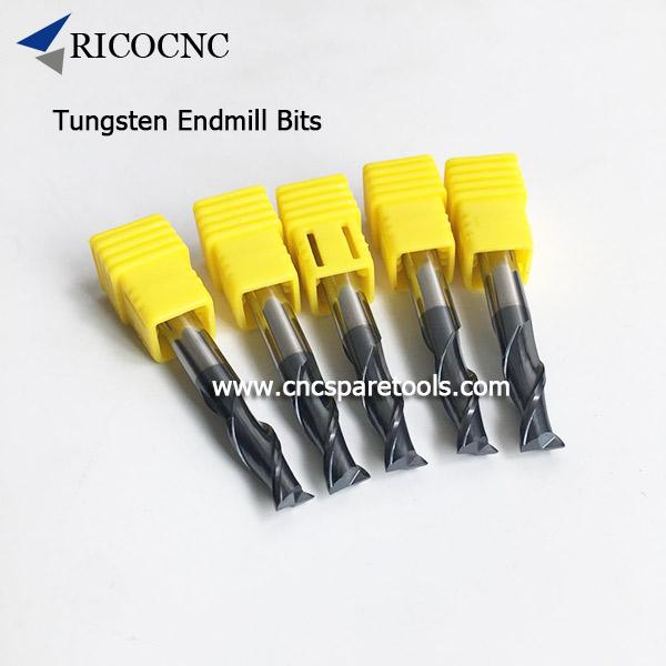 Tungsten Solid Carbide CNC Router Spiral Endmill Bits for Metal Cutting