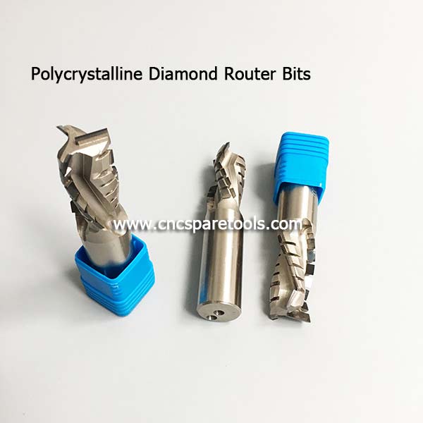 Polycrystalline Diamond Router Bits PCD Cutting Tools for CNC Nesting 