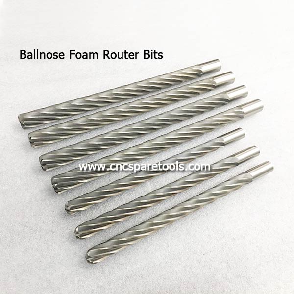 Ballnose Foam Router Bits Long Foam Mill Bits for EPS Poly Foam Cutting