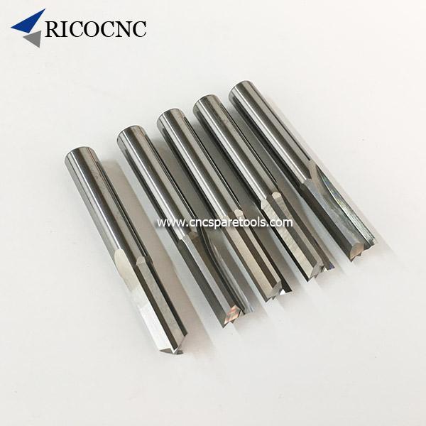 Double Flute Solid Carbide Straight Tipped Plunge Router Bits Woodworking Tools