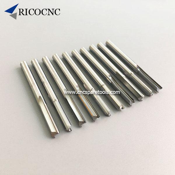 Double Flute Solid Carbide Straight Tipped Plunge Router Bits Woodworking Tools