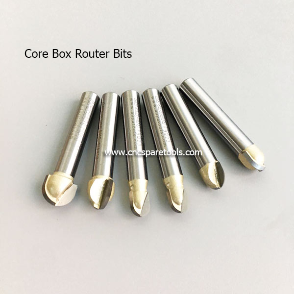 Cove Box Router Bits CNC Core Box Cutters Round Nose Bits for Cove Grooving