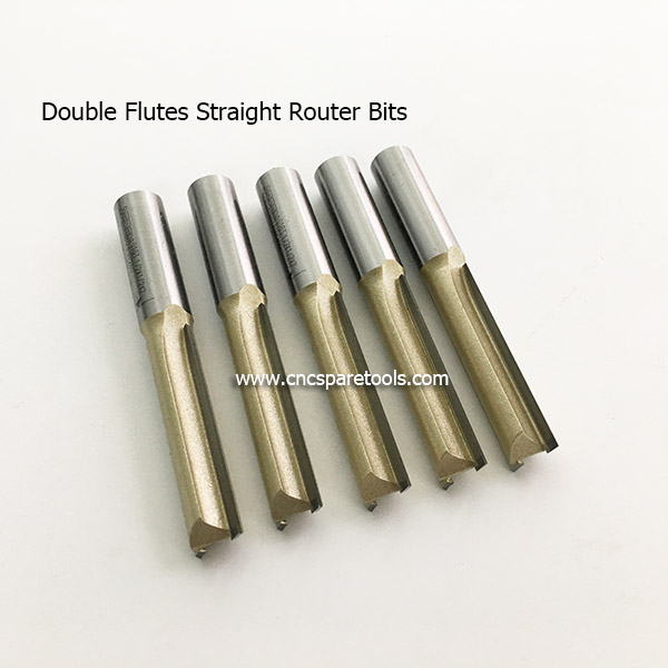 ARDEN Double Flutes Tungsten Tipped Straight Router Bits for Plywood Cutting