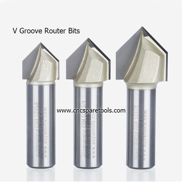 V Groove Router Bits Carbide Tipped 3D V Groove Cutters