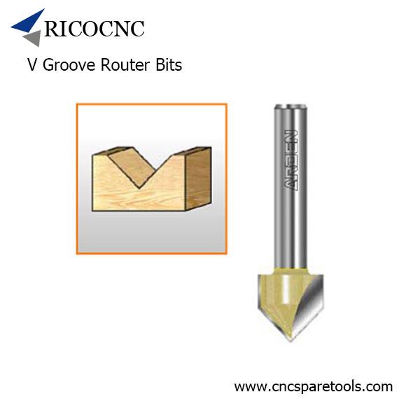 brand new 60° CNC V Groove Router Bit  1/4" Shank Milling Cutter