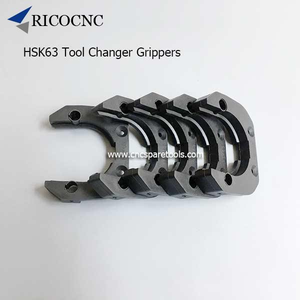 Black HSK63 Tool Cradles Plastic HSK Tool Forks ATC Grippers