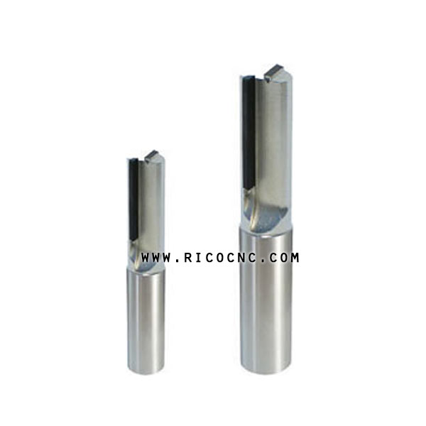 PCD Straight Plunge Router Bits CNC Double Flutes Diamond Tipped Tools for Woodworking