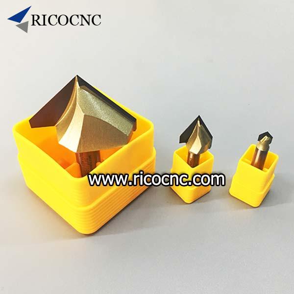 6mmx10mm CoCocina 60 Degree Woodworking Router CNC Engraving V Groove Carbide Router Bit 