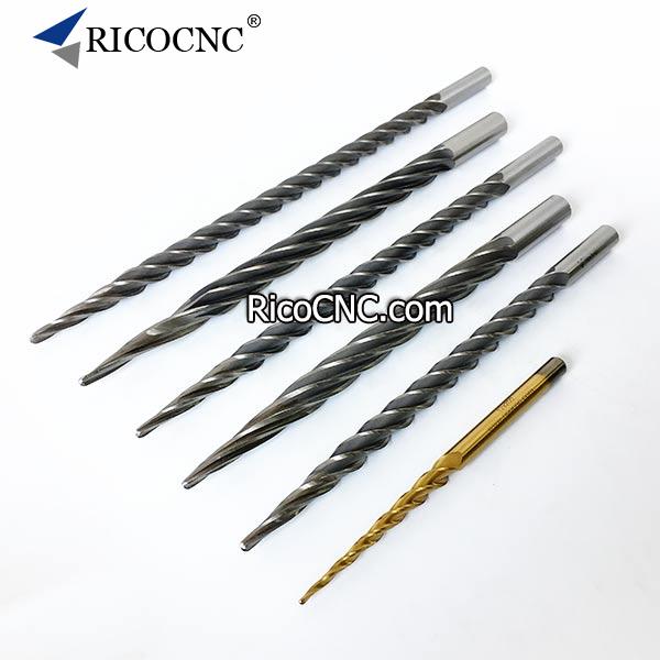 Ball End Tapered Foam Cutting Tool Conical Taper Milling Bits for EPS Foam Carving