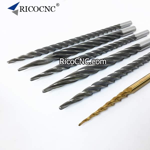 Ball End Tapered Foam Cutting Tool Conical Taper Milling Bits for EPS Foam Carving