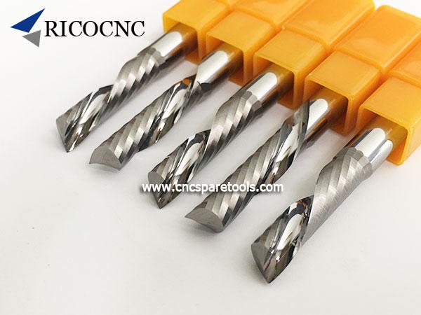 Double Flute Spiral Cutter CNC Router Bits Drill For Wood Acrylic P 